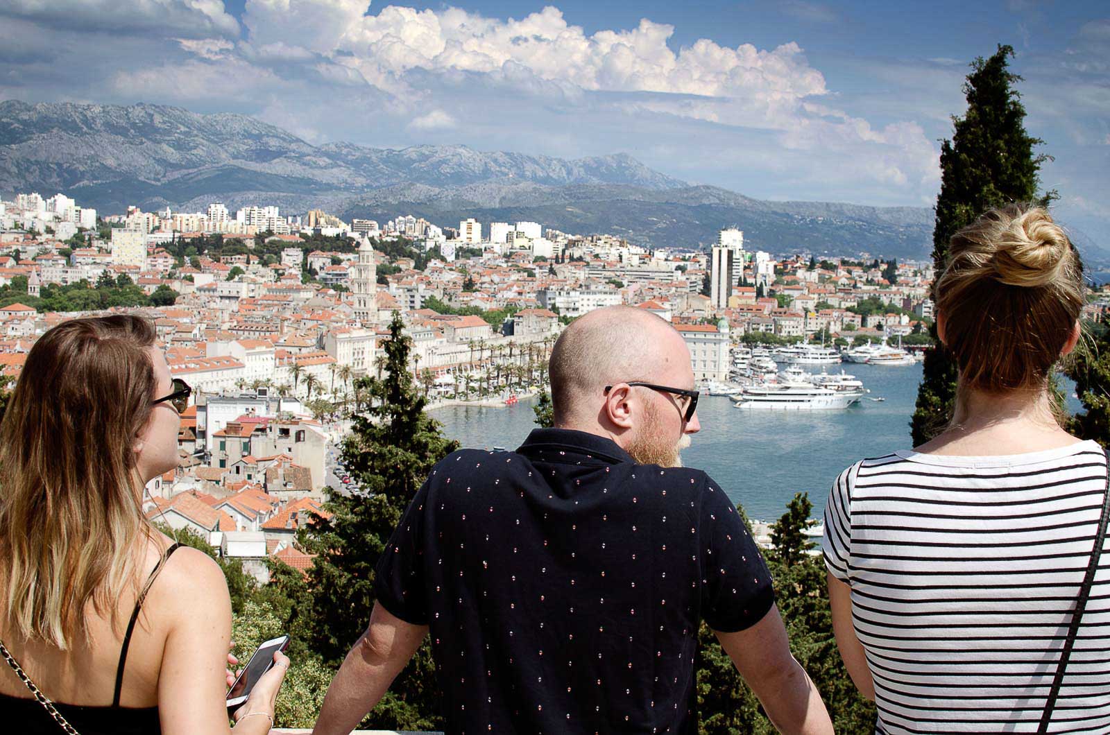 Uitzicht over Split